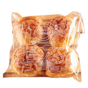 ericotry 100 Pcs 9x12 Clear Resealable Cello/Cellophane Bags Good for Bakery Candle Soap Cookie Poly Bags Gift T-Shirt and Artwork Packing Party Treat Wrap