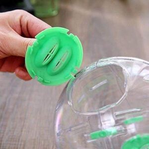 gutongyuan 5.5 Inch Transparent Hamster Ball Running Hamster Exercise Ball,Hamster Wheel Plastic Cute Exercise Mini Ball for Dwarf Hamsters to Relieves Boredom and Increases Activity (Green)