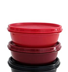 Tupperware Airtight Leakproof Storage Container (Set of 3, 300 ml) Cherry, Ruby, Black, 11155467