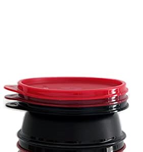 Tupperware Airtight Leakproof Storage Container (Set of 3, 300 ml) Cherry, Ruby, Black, 11155467