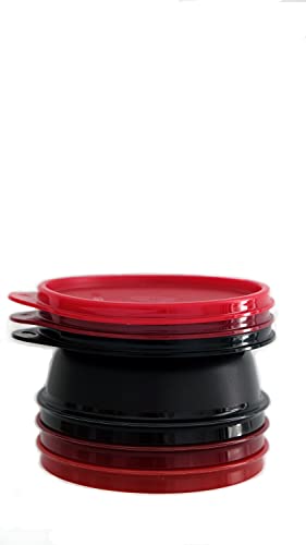 Tupperware Airtight Leakproof Storage Container (Set of 3, 300 ml) Cherry, Ruby, Black, 11155467