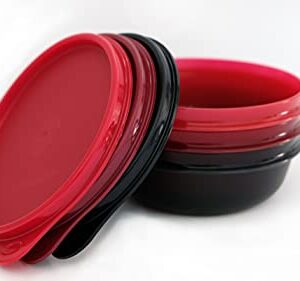 Tupperware Airtight Leakproof Storage Container (Set of 3, 300 ml) Cherry, Ruby, Black, 11155467