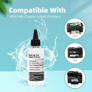 INNERTECK 100ml*2 Printhead Cleaning Kit (Printhead Cleaner Kit) for EP HP EcoTank Officejet Deskjet Pixma Inkjet Printers,Nozzle Cleaning Kit High Efficiency with 5ml Premium Syringe