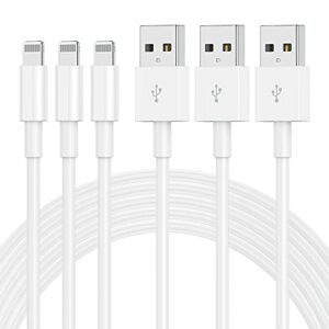 [3 pack] apple chargers for iphone 12 11 charger cable 10 ft,[apple mfi certified] apple charging cord 10ft lightning to usb cable 10 foot, fast phone charging cord for iphone 12 pro max/11/10/x/xr/8