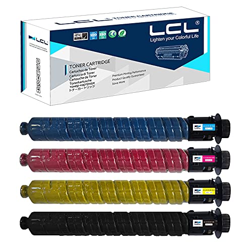 LCL Compatible Toner Cartridge Replacement for Ricoh 841918 841921 841920 841919 MP C2503 C2503H C2504 C2003 C2004 (4-Pack KCMY)