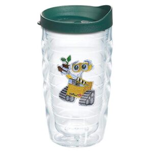 tervis made in usa double walled disney wall-e insulated tumbler cup keeps drinks cold & hot, 10oz wavy, emblem