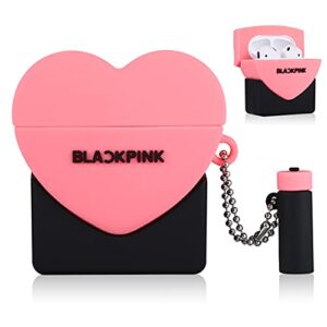 lupct fashion case for airpod 2/1 cover cases cute funny luxury cool design for men boys teen girls women fun unique character 3d trendy pretty stylish for airpods 2/1 air pods 2/1(pink heart)