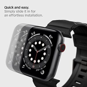 Spigen Rugged Band Designed for Apple Watch Band for Apple Watch Ultra (49mm), Series 8/7 (45mm), Series SE2/6/SE/5/4 (44mm) and Series 3/2/1 (42mm) - Matte Black