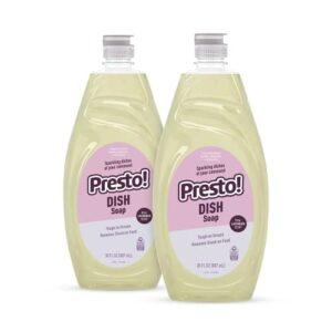 amazon brand – presto! dish soap, lavender scent, 30 fl oz, pack of 2