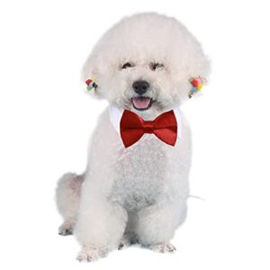 4 Pieces Pets Dog Cat Bowtie Pet Costume Adjustable Formal Necktie Collar for Cats Small Dogs Puppy Grooming Accessories