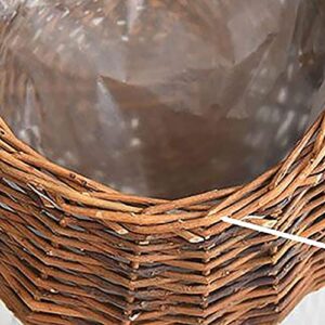 UXZDX Hand-Woven Hanging Basket Storage Basket Flower Pot Wall Hanging Basket Potted Flower Pot Basket Rattan Basket