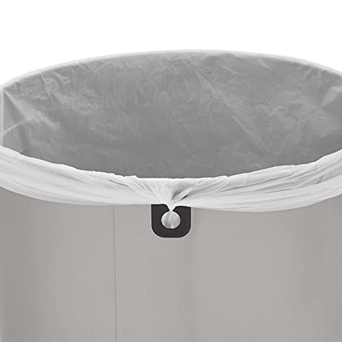 Rubbermaid Commercial Products Refine Decorative Container, 23 Gallon, Round Stainless Steel Trash Can