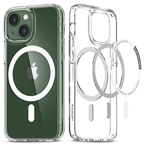 Spigen Ultra Hybrid Mag (MagFit) Compatible with MagSafe Designed for iPhone 13 Mini Case (2020) - White