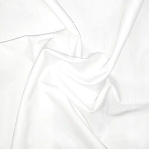white combed cotton fabric by the yard for quilting sewing broadcloth 2 yard or 5 yard cloth (2 yard)