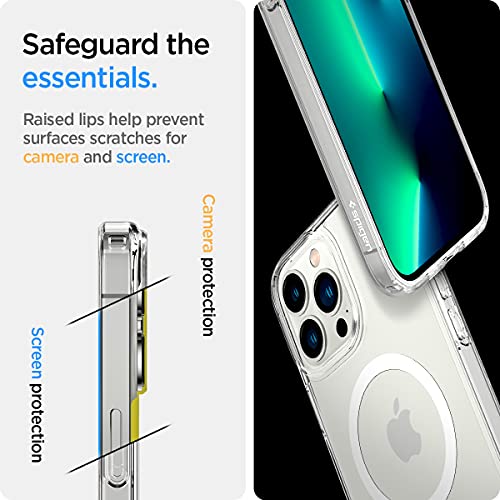 Spigen Ultra Hybrid Mag (MagFit) Compatible with MagSafe Designed for iPhone 13 Pro Max Case (2020) - White