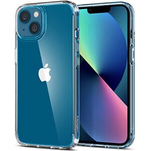 spigen ultra hybrid [anti-yellowing technology] designed for iphone 13 case (2021) - crystal clear