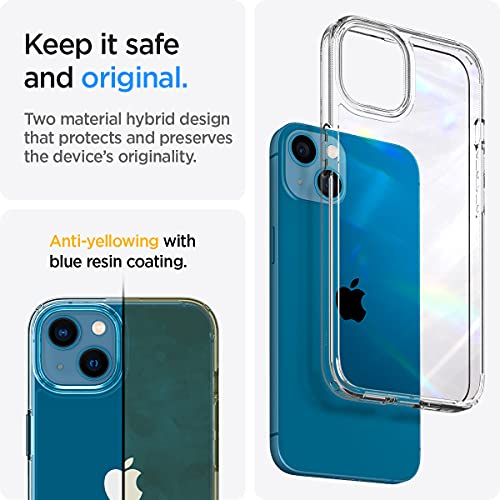 Spigen Ultra Hybrid [Anti-Yellowing Technology] Designed for iPhone 13 Case (2021) - Crystal Clear