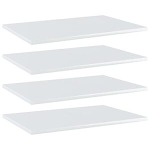kthlbrh (quick delivery) can be combined with other products, bookshelf cabinets, bathroom cabinets, floating shelves, etc. bookshelf boards 4 pcs high gloss white 23.6"x15.7"x0.6" chipboard