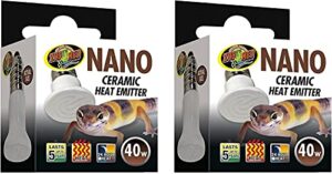 nano ceramic heat emitter 40w (2 pack) - includes dbdpet pro-tip guide