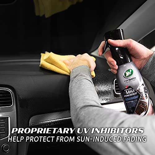 Turtle Wax 53482 Hybrid Solutions Streak Free Misting Car Interior Detailer and Cleaner, for Dashboards and Consoles, Use on Plastic, Vinyl, Leather, Rubber, Screens and Glass, UV Protection, 20 oz