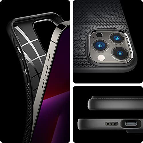 Spigen Liquid Air Armor Designed for iPhone 13 Pro Max Case (2021) - Matte Black