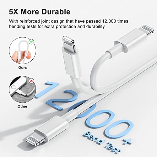 3Pack 10ft iPhone Charger Long, [Apple MFi Certified] Apple Charger Cord,10 Feet Original Lightning to USB Cable,10 Foot iPhone Charging Cable for iPhone 13 Pro/12 Mini/11/XS/MAX/XR/8/7/6/5/SE iPad