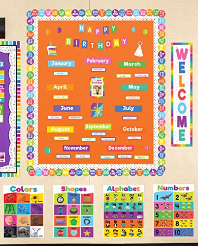 Teacher Created Resources Colorful Dots Straight Border Trim (TCR8325)