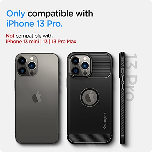 Spigen Rugged Armor Designed for iPhone 13 Pro Case (2021) - Matte Black