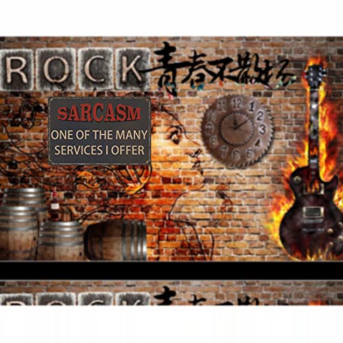 Funny Sarcastic Metal Signs For Garage Office Signs, Man Cave Bar Personalized Signs Home Sign Wall Decor Gifts For Men Sarcasm One of The Many Services I Offer