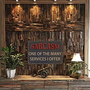 Funny Sarcastic Metal Signs For Garage Office Signs, Man Cave Bar Personalized Signs Home Sign Wall Decor Gifts For Men Sarcasm One of The Many Services I Offer