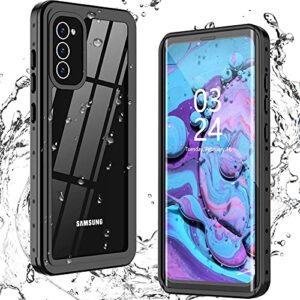 antshare for samsung galaxy s20 case waterproof, built-in screen protector heavy duty full body protective shockproof dustproof ip68 underwater clear phone case for galaxy s20 6.2 inch