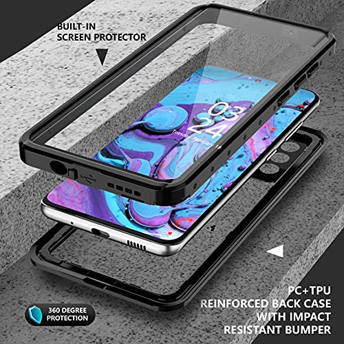 ANTSHARE for Samsung Galaxy S20 Case Waterproof, Built-in Screen Protector Heavy Duty Full Body Protective Shockproof Dustproof IP68 Underwater Clear Phone Case for Galaxy S20 6.2 inch