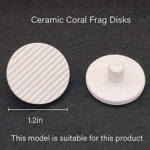 13 Plug Holes Coral Frag Rack Clear Acrylic Coral Holder Aquarium Fish Tank Button Coral Reef Broken Frame Enhanced Suction Cup (2 Pack)