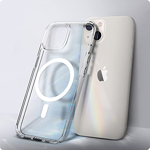 Spigen Ultra Hybrid Mag (MagFit) Compatible with MagSafe Designed for iPhone 13 Case (2020) - White