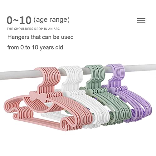 Plastic Kids Hanger,30 Pack Small Hanger Toddler Hangers for Laundry and Closet,Baby Coat Hanger Childrens Durable Hangers,Purple