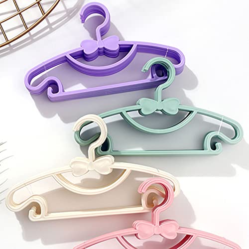 Plastic Kids Hanger,30 Pack Small Hanger Toddler Hangers for Laundry and Closet,Baby Coat Hanger Childrens Durable Hangers,Purple