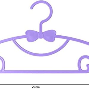 Plastic Kids Hanger,30 Pack Small Hanger Toddler Hangers for Laundry and Closet,Baby Coat Hanger Childrens Durable Hangers,Purple