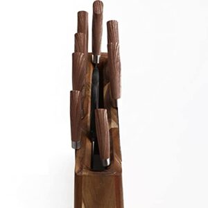Uniharpa Wooden Magnetic Knife Holder, Universal Knife Holder & Organizer Stand. Space Saver Knives Holder.