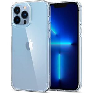 spigen ultra hybrid [anti-yellowing technology] designed for iphone 13 pro max case (2021) - crystal clear