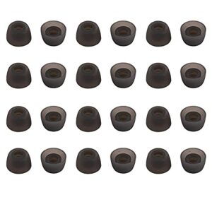 alxcd ear tips for true wireless earbuds, 12 pairs replacement silicone earbud tips with 3.8mm connector hole, compatible with jabra elite 65t 75t galaxy buds echo buds etc. small 12 pairs