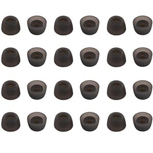 ALXCD Ear Tips for True Wireless Earbuds, 12 Pairs Replacement Silicone Earbud Tips with 3.8mm Connector Hole, Compatible with Jabra Elite 65t 75t Galaxy Buds Echo Buds etc. Small 12 Pairs