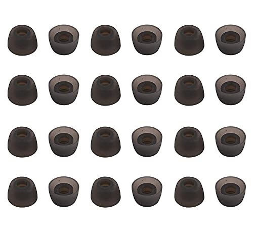 ALXCD Ear Tips for True Wireless Earbuds, 12 Pairs Replacement Silicone Earbud Tips with 3.8mm Connector Hole, Compatible with Jabra Elite 65t 75t Galaxy Buds Echo Buds etc. Small 12 Pairs