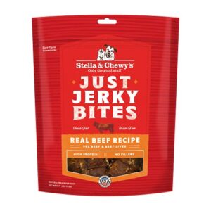 stella & chewy's just jerky bites real beef recipe dog treats, 6 oz. bag