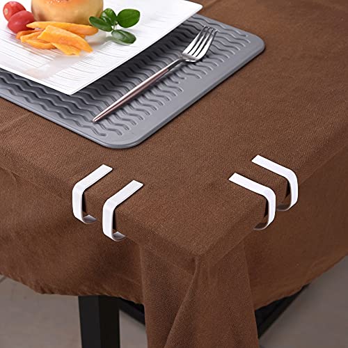 CROWATTS Tablecloth Clip Picnic Table Clip-Plastic Tablecloth Clip, Used for Restaurant Party Wedding Graduation Ceremony and Outdoor Picnic Tablecloth Fixing (8 Pack)