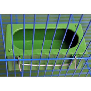Hanging Food Dish 10pcs Hanging Bird Feeder Pigeon Storage Trough Food Dispenser Macaw Chicken Feeding Dish Container for Small Pet Animals Supplies Size M Bird Feeder