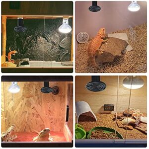 LUCKY HERP 150W Ceramic Heat Emitter, Reptile Heat Bulbs, Ceramic Heat Lamp for Reptiles, Amphibian, Chicken, Dog, Cat (2-Pack)