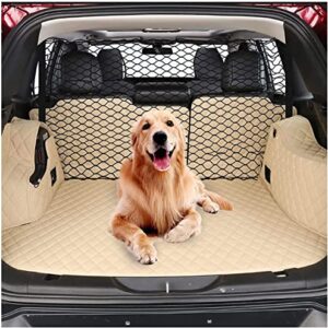 Q-DDOIT Dog Car Barrier 47" Wide Ideal for Trucks/SUVs/Full Sized Sedans Pet Restraint Car Backseat Divider Vehicle Gate Cargo Area Travel Trunk Mesh Net Screen Barricade