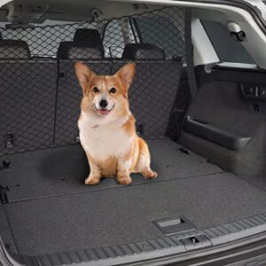 Q-DDOIT Dog Car Barrier 47" Wide Ideal for Trucks/SUVs/Full Sized Sedans Pet Restraint Car Backseat Divider Vehicle Gate Cargo Area Travel Trunk Mesh Net Screen Barricade