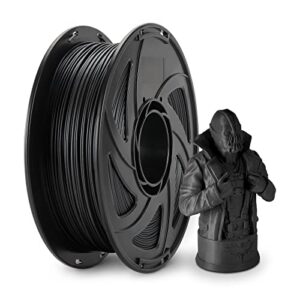jarees petg filament 1.75，black matte petg 3d printing filament 1.75mm dimensional accuracy +/- 0.02 mm, 1 kg spool(2.2lbs)