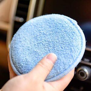 CARCAREZ Microfiber Applicator Pad for Car Waxing, Pack of 24